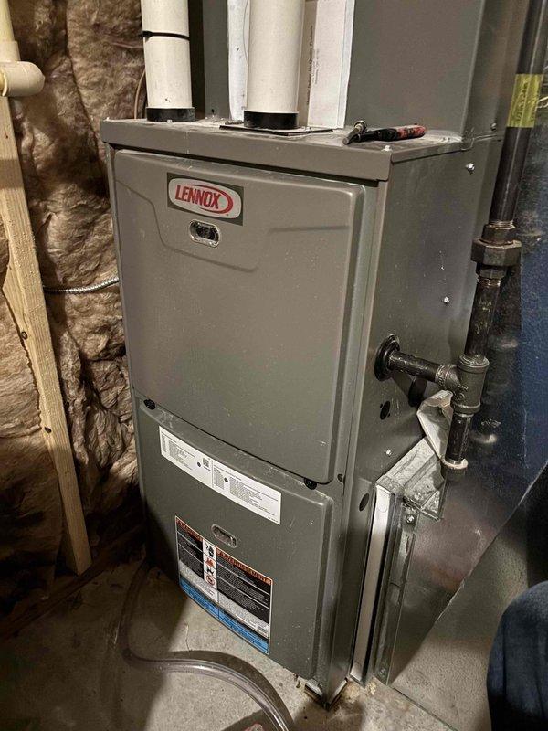 Diagnosed and repaired Lennox furnace that was non-operational with no heat. Inspection revealed fault on the control board, where multiple wire connections required reseating. Restored proper electrical connectivity and verified system is now producing heat correctly.
