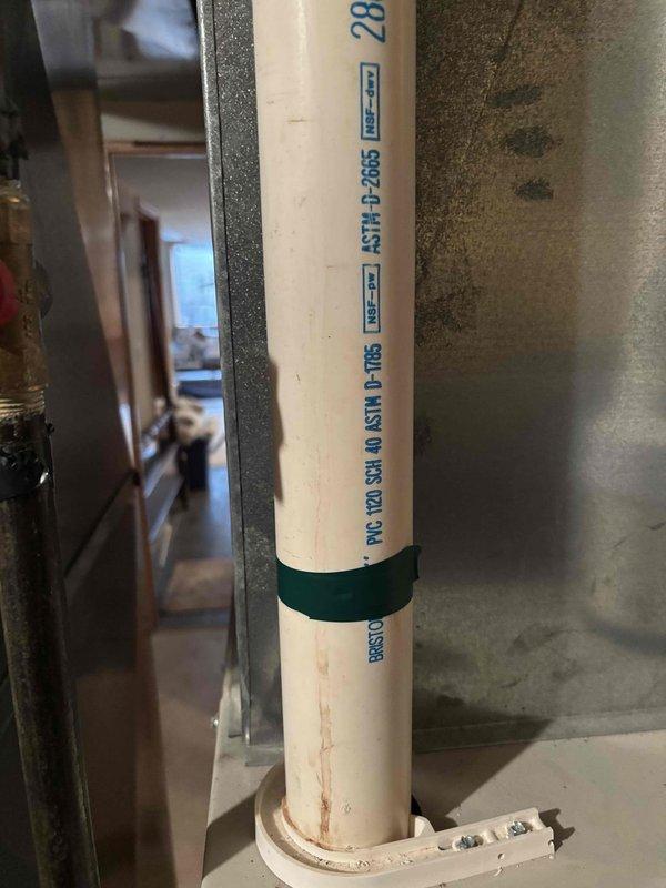 Responded to customer complaint of furnace making loud noise and producing no heat. Upon inspection, found issue with venting system and measured dimensions for proper replacement parts. Completed necessary repairs to restore heat and eliminate noise. System now operating normally.