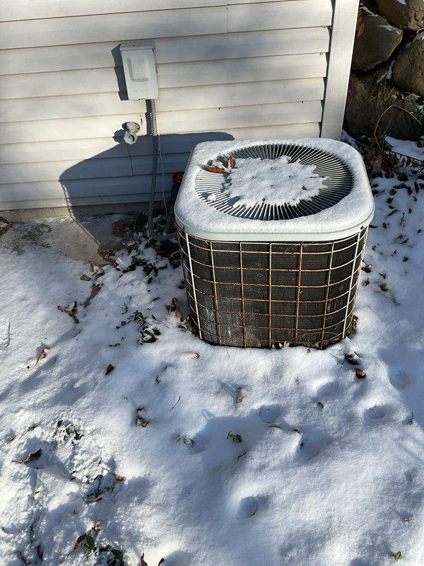 Performed furnace tune-up service and discovered excessive temperature rise (96°F). Inspection revealed significant dust accumulation (approximately 0.5") on blower motor and potentially clogged heat exchanger. Filter condition was acceptable. Visual inspection of exterior venting components and outdoor condenser unit showed normal winter conditions with no visible damage.