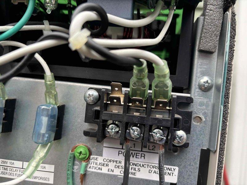 Completed replacement of fan motor, both control boards, and compressor on HVAC system as quoted. Inspected and reconnected all electrical wiring components, ensuring proper terminal connections and wire placement. System tested and restored to full operational status.