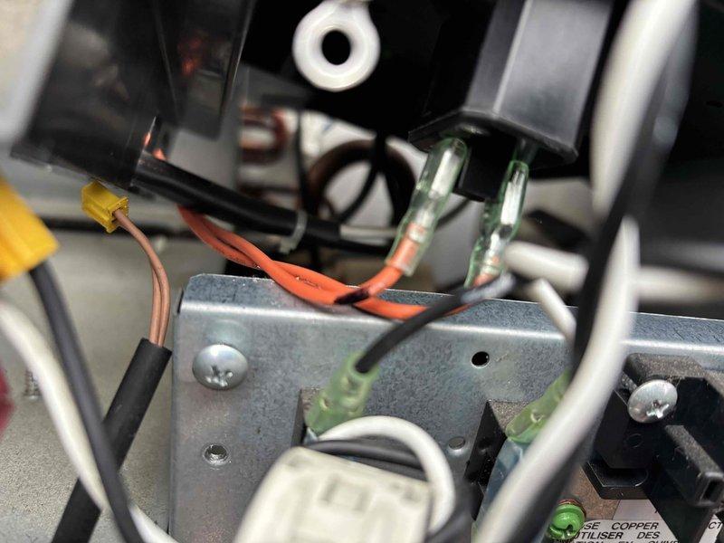 Completed replacement of fan motor, both control boards, and compressor on HVAC system as quoted. Inspected and reconnected all electrical wiring components, ensuring proper terminal connections and wire placement. System tested and restored to full operational status.