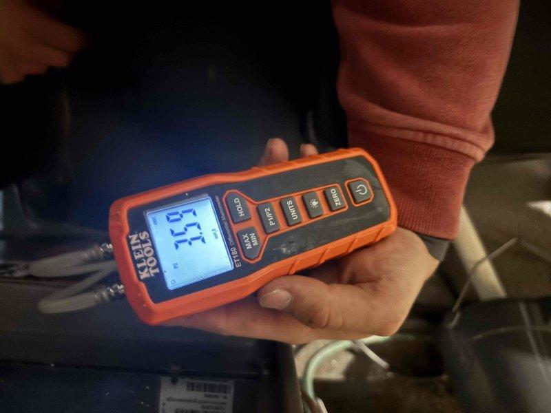 Performed annual heating maintenance on Lennox furnace located in basement. Measured combustion efficiency with digital analyzer, reading 273 at time of service. Adjusted dehumidification settings per customer concern about excessive dryness in home. All systems operating within normal parameters after service.