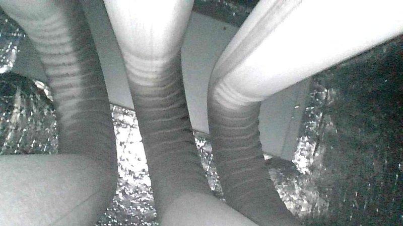 Completed furnace maintenance inspection and addressed gas line concerns noted in previous inspection report. Rerouted gas line to eliminate movement/vibration issue. Temperature differential readings between supply and return air (71.9°F/66.7°F) confirmed proper system operation after service completion.