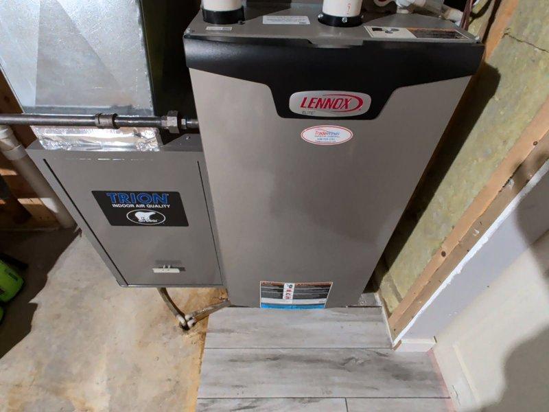 Performed comprehensive clean and check on Lennox furnace and associated heat pump system. Inspected and serviced Aprilaire humidifier, confirming proper operation and seasonal settings. Diagnosed rattling noise in gas fireplace fan assembly, corrected misalignment issue to restore quiet operation.