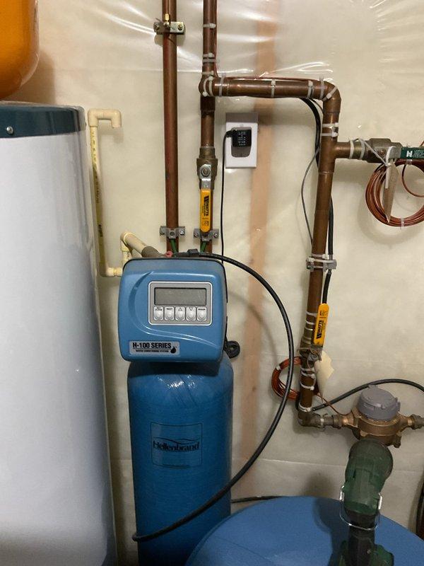 Responded to customer report of water leak around furnace. Upon inspection, determined the source of the leak was from the water heater, not the HVAC system. Case transferred to plumbing department for appropriate repairs as issue is outside HVAC scope of service.