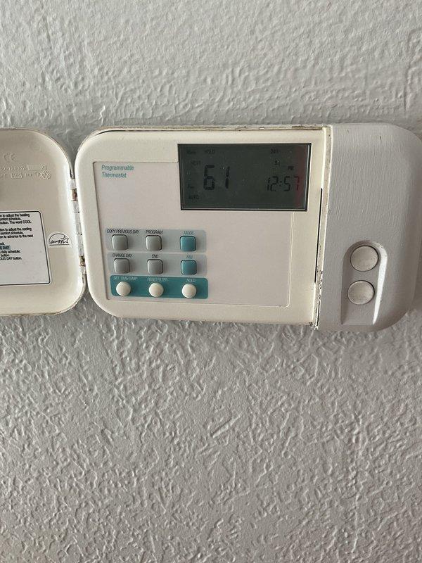 Diagnosed no heat issue on older Carrier furnace. Found thermostat malfunction causing system failure to initiate heating cycle. Accessed furnace control board to verify power supply and component functionality. Repaired thermostat wiring connections and recalibrated temperature settings, restoring normal heating operation.