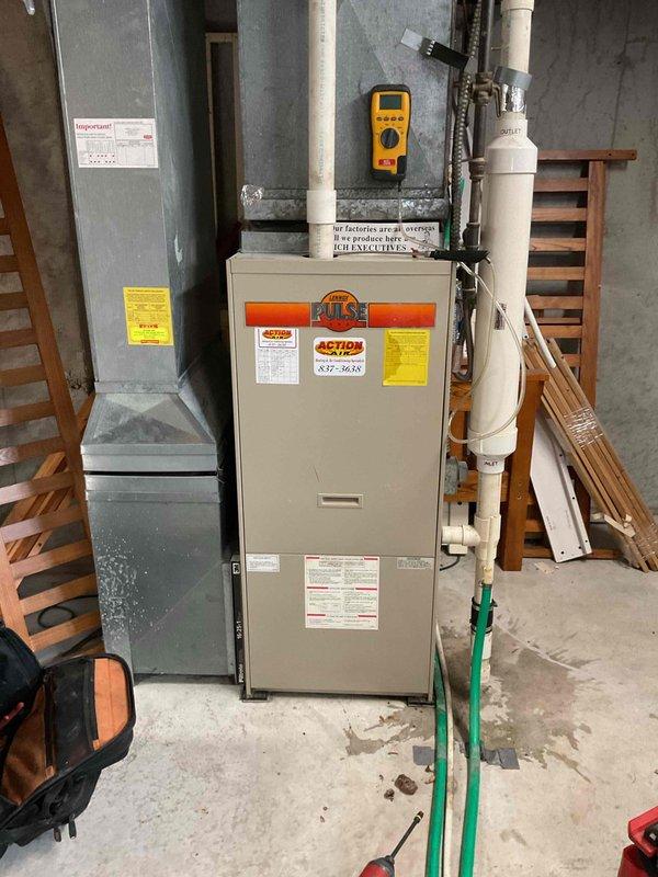 Responded to no heat call for 15+ year old Lennox Pulse furnace system. Customer reported intermittent operation due to ice buildup on outdoor unit. Upon arrival, system was functioning properly. Performed comprehensive clean and check maintenance service, confirming proper operation of all components. Advised customer on preventative maintenance practices to minimize ice accumulation on outdoor condenser during winter operation.