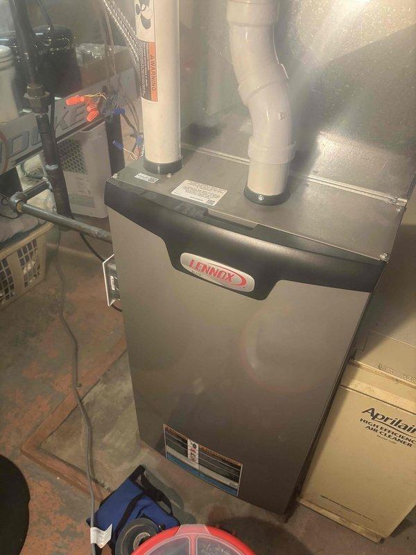 Responded to no-heat service call for Lennox furnace under Alcivia 3-year labor warranty. Diagnosed and restored proper operation of the heating system. Also inspected adjoining Heat & Glo fireplace unit, confirming normal functionality.