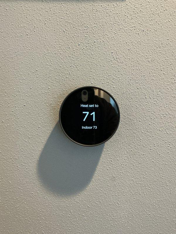Responded to service call regarding Ecobee thermostat repeatedly rebooting while furnace operation remained normal. Diagnostic testing confirmed thermostat malfunction. Removed defective Ecobee unit and installed new compatible thermostat. Verified proper system communication, confirmed heating functionality, and ensured temperature settings were correctly displaying on new thermostat interface.
