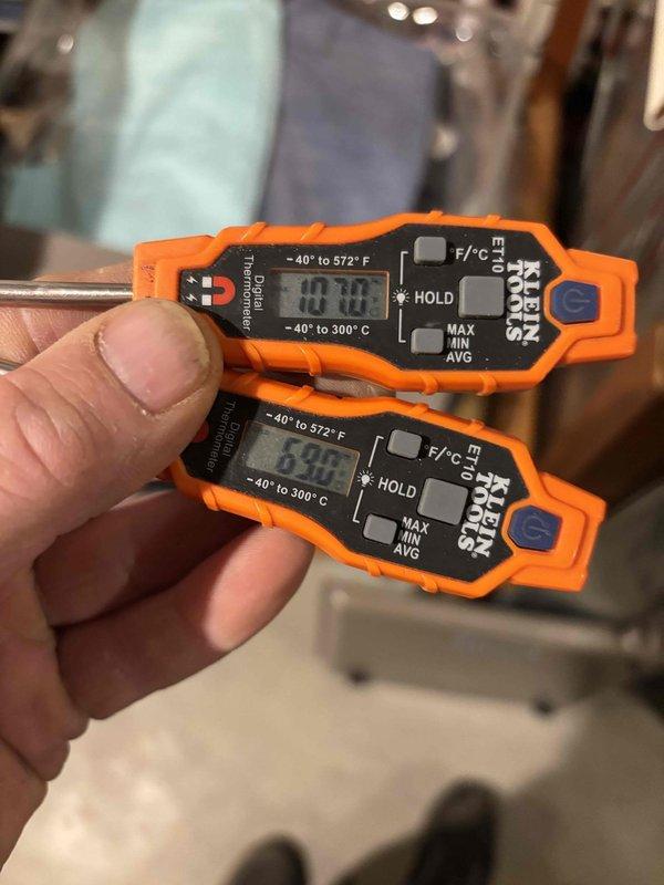 Responded to no heat call for furnace malfunction. Diagnosed issue with flame sensor, which was preventing proper ignition. Performed thorough cleaning of flame sensor, restoring normal heating operation and confirming proper temperature readings with digital thermometers.