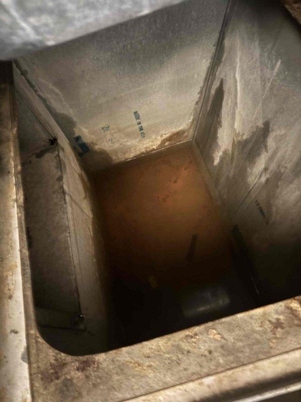 Responded to no heat call for aging unit with significant deterioration. Inspection revealed leaking coil, compromised blower assembly, and extensive corrosion with standing liquid in the heat exchanger compartment. Replaced complete system with new furnace unit after taking necessary measurements to ensure proper fit and compatibility.