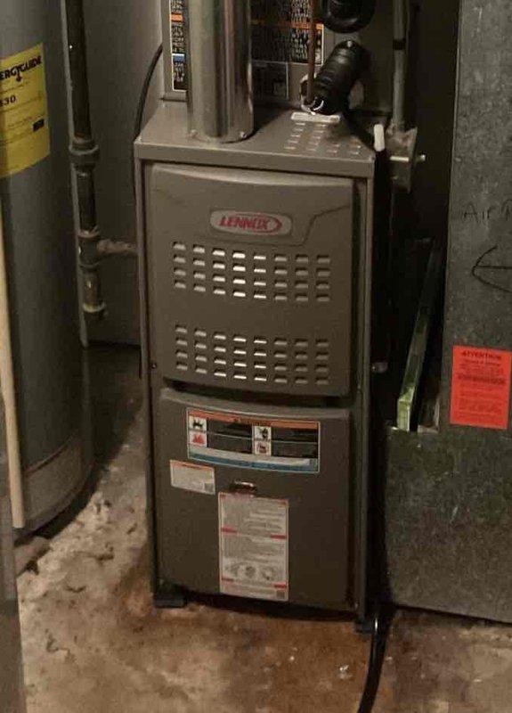 Responded to a no-heat service call on a Lennox furnace installed in November. Diagnosed issue with flame sensor, which was cleaned to restore proper heating function. Customer reported heat had resumed operation prior to arrival but requested inspection to ensure system reliability.