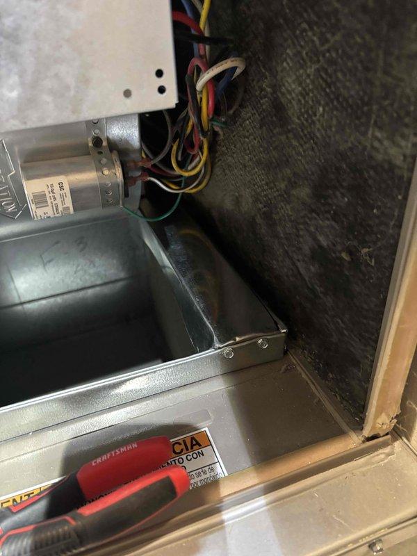 Completed maintenance and repairs on five furnace units. Replaced ignitors and flame sensors on all units to restore proper ignition and combustion safety controls. Installed filter blockers in filter racks to improve air filtration system performance and prevent bypass. Inspected secondary coils for cleanliness and potential cleaning requirements.