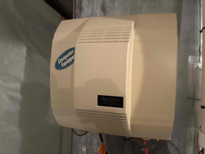 Completed comprehensive furnace tune-up and inspection on Lennox heating system. Replaced furnace filter and installed model #35 filter in Aprilaire 2400 whole-house humidifier system per customer request. Performed standard maintenance procedures including system diagnostics, safety checks, and operational testing. All equipment found to be functioning within normal parameters. Customer inquired about thermostat evaluation and potential humidifier replacement for future consideration.