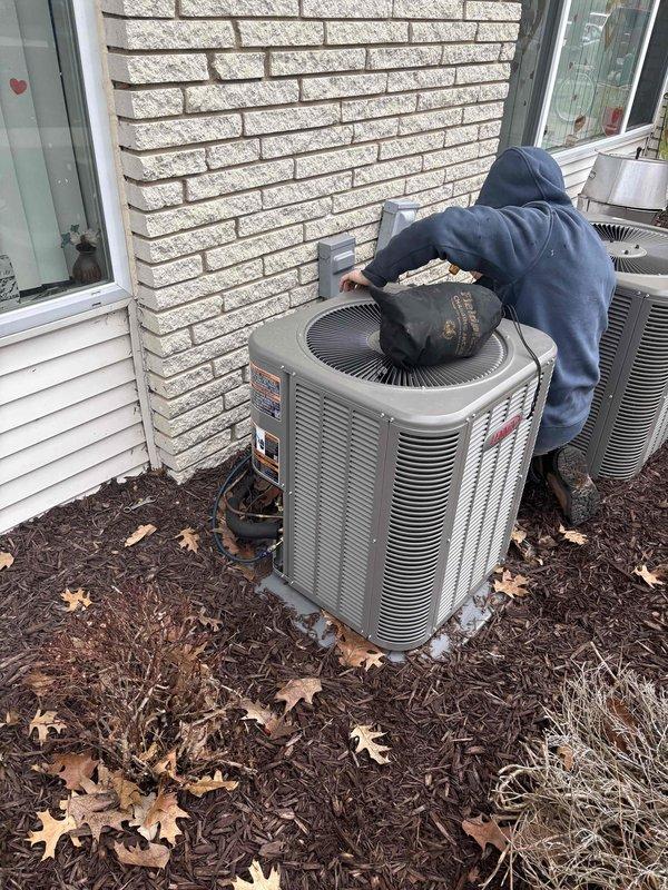 Completed start-up and commissioning of newly installed furnace and air conditioning system for Unit 5. Reconnected existing lineset, performed pressure test and evacuation procedures, then opened refrigerant valves. Reconnected all ductwork, gas line, venting, and electrical connections. Installed new condensate drain lines and thermostat. Conducted operational testing of all equipment with satisfactory results, confirming proper system function and performance parameters within manufacturer specifications.