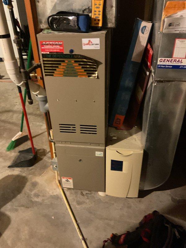 Completed annual inspection and preventative maintenance on residential furnace and air conditioning system. Performed thorough cleaning and operational checks on both heating and cooling units, verified system specifications, inspected ductwork and connections, and confirmed all components operating within normal parameters.