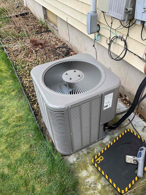 Responded to no-cooling complaint on residential air conditioning system. Upon arrival, found condenser unit with severely restricted airflow due to excessive dirt and debris accumulation on coil surfaces. Removed all side panels from condenser cabinet to access coil thoroughly. Performed comprehensive coil cleaning using water rinse method to remove heavy buildup that was blocking heat transfer. Reassembled unit and completed full system operational check to verify proper cooling function restored.