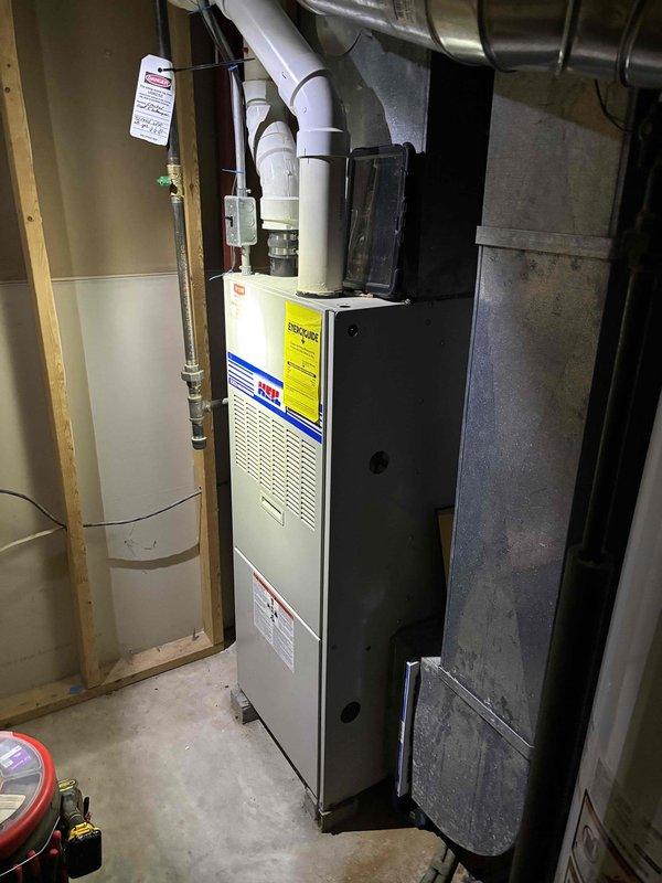 Responded to no heat call on residential gas furnace that was previously shut down due to cracked heat exchanger. Upon inspection, confirmed extensive deterioration and corrosion on heat exchanger with visible surface degradation, rust patterns, and compromised metal integrity presenting serious safety hazard. Unit deemed unsafe for operation due to crack allowing potential carbon monoxide exposure. Documented conditions with photos and provided system replacement quote to customer.