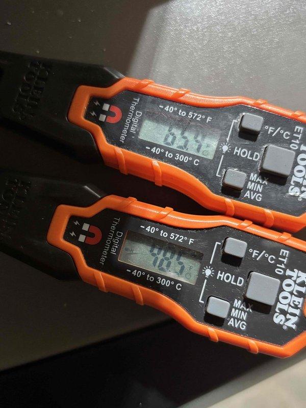 Performed seasonal startup and system commissioning on Lennox air conditioning unit that was installed during fall season. Verified proper operation of condenser unit, confirmed adequate temperature differential across system with supply air at 103.1°F and return air at 123.1°F, and completed full operational checkout with all parameters within normal range.