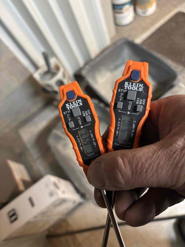 Performed seasonal start-up on residential air conditioning system installed in December. Customer reported no cold air delivery during initial operation attempt. Conducted comprehensive system diagnostics using digital testing equipment to verify electrical parameters and component functionality. Verified proper operation of outdoor condenser unit, confirmed adequate airflow through coil, and ensured system cycled correctly. Unit tested successfully with no issues found during start-up procedures.