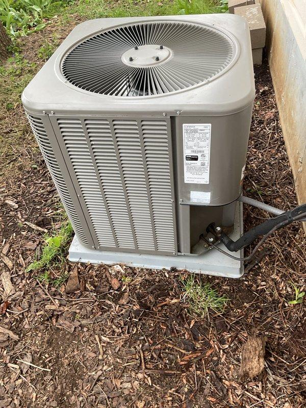 Completed annual prepaid AC clean and check on residential outdoor condenser unit. System operational with optimal delta T of 19 degrees. Replaced furnace air filter and addressed customer concern regarding fan not running continuously for air circulation. Performed comprehensive system testing and confirmed unit ready for seasonal operation.