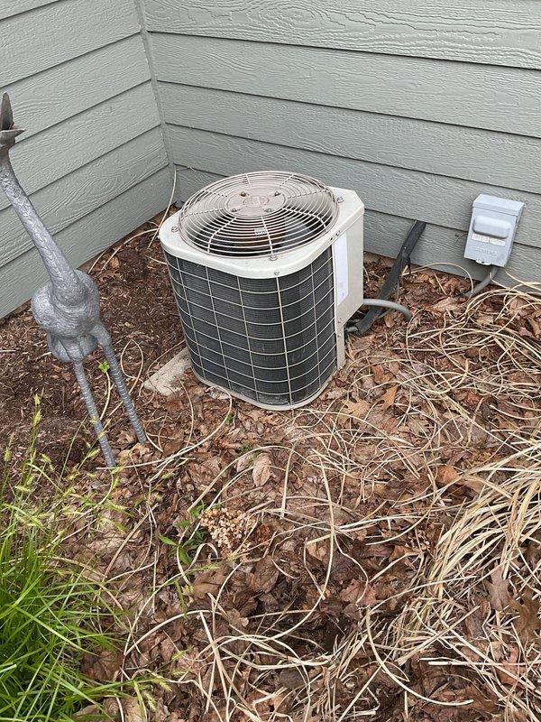 Responded to no cooling call on residential property with two HVAC systems. Diagnosed non-functioning older Carrier R-22 unit with failed run capacitor and low refrigerant charge. Replaced defective capacitor and identified system as poor candidate for refrigerant recharge due to age and refrigerant type. Recommended full system replacement including 23-year-old furnace due to age and efficiency concerns. Performed maintenance inspection on second operational unit to ensure continued performance.