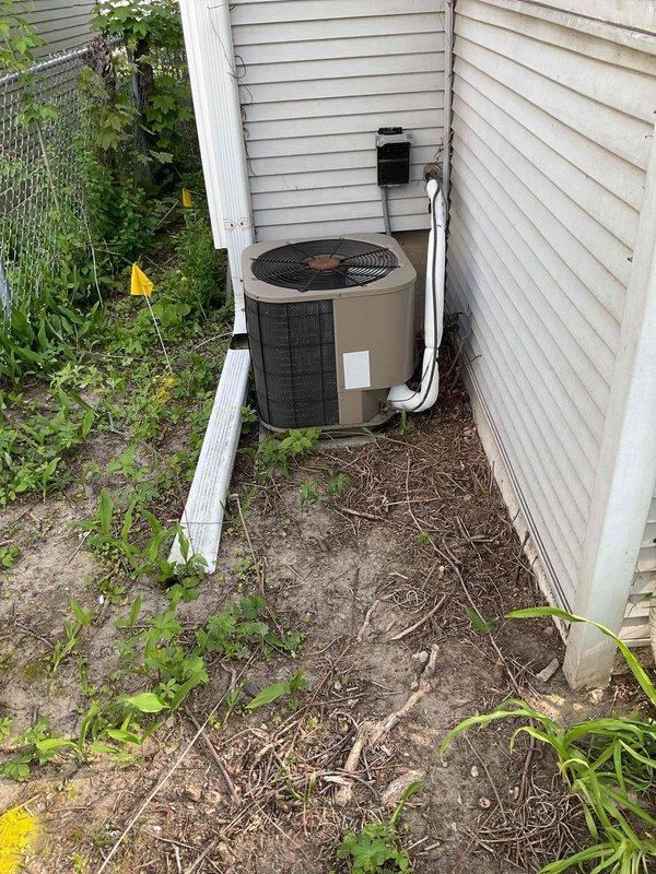 Responded to customer complaint of loud, noisy furnace operation. Upon inspection, discovered AC contactor was stuck in closed position, causing the air conditioning system to run continuously. Corrected the issue by adjusting the furnace blower fan setting to continuous operation mode to address immediate noise concerns. Evaluated overall system condition and recommended air conditioning unit replacement due to contactor failure and potential for additional component deterioration.
