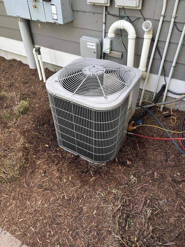 Completed routine cooling system maintenance visit as part of recurring service program. Performed comprehensive system inspection of outdoor condensing unit and associated components. Took electrical measurements and diagnostic readings using digital multimeters to verify proper system operation. All equipment found operating within normal parameters with no deficiencies noted.