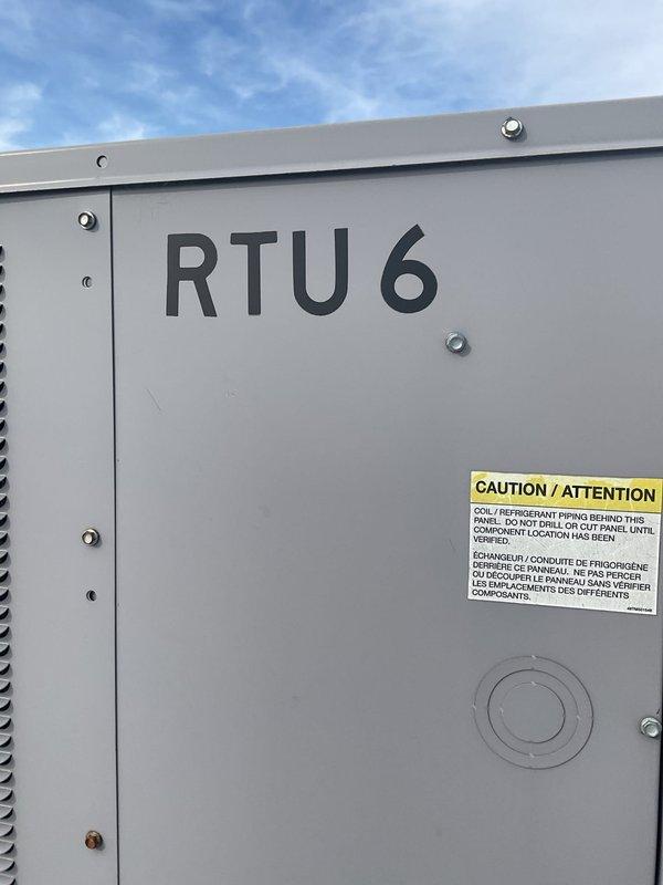 Responded to service call for rooftop unit RTU6 experiencing operational issues. Installed new air filters throughout the system as requested. Performed diagnostic inspection of unit controls and blower motor assembly, identifying wiring concerns and potential blower motor failure. Documented existing conditions of control panel wiring and circuit boards. Coordinated with parts supplier regarding blower motor replacement availability for future repair if needed.