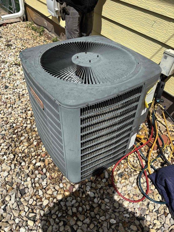 Completed scheduled preventive maintenance cooling visit on residential air conditioning system. Performed comprehensive clean and check procedure on outdoor condenser unit, including inspection of all major components, refrigerant pressure readings, and electrical measurements. All systems operating within normal parameters with no deficiencies noted at time of service.