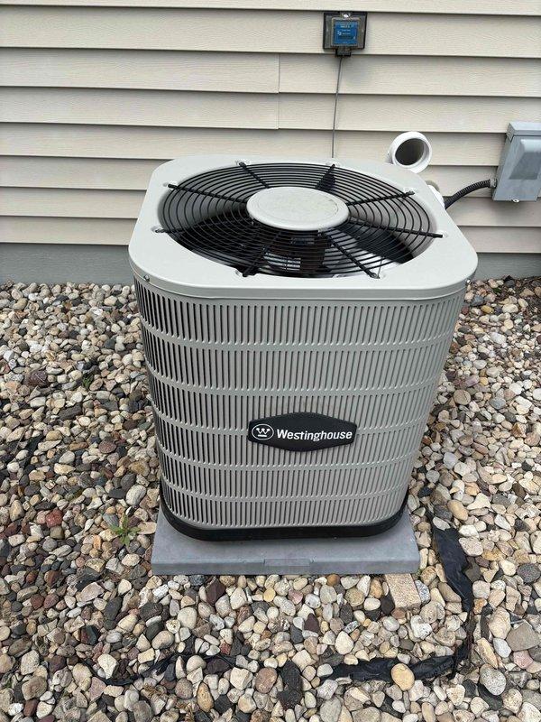 Completed comprehensive maintenance inspection on residential HVAC system including furnace, Westinghouse air conditioning unit, and humidifier. Performed thorough cleaning and operational checks on all components, verified electrical connections, inspected condensate drainage system, and confirmed proper system functionality. All equipment found to be in satisfactory operating condition with no deficiencies noted.