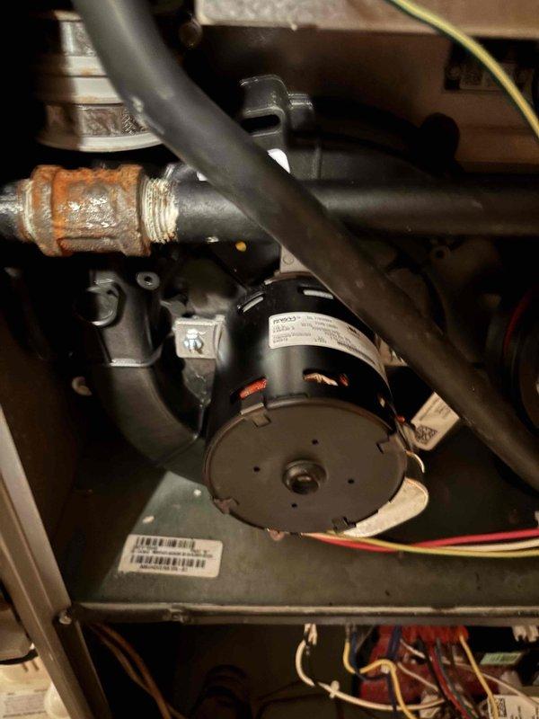 Responded to service call for furnace motor noise issue. Upon inspection, verified that recently replaced inducer assembly was functioning properly and confirmed blower motor was the source of operational noise as previously diagnosed. Replaced defective blower motor assembly under warranty coverage. Additionally, identified failed condensate pump and installed new replacement unit to ensure proper drainage system operation. Tested all components following installation, verified proper furnace operation, airflow, and condensate removal. System restored to full operational status with no abnormal sounds detected.