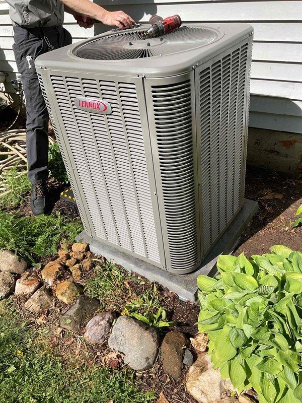 Performed comprehensive cleaning and check service on Lennox outdoor condensing unit. Inspected and tested capacitor, contactor, and charging system—all components found to be in good working condition. Completed thorough cleaning of unit and verified proper operation with no issues identified.