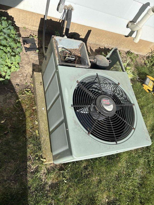 Completed routine maintenance and inspection on Lennox furnace system and outdoor condensing unit. Performed thorough cleaning and operational check of all components, verified proper venting through PVC intake and exhaust pipes, and inspected electrical connections. All systems found to be operating within normal parameters with no deficiencies noted.