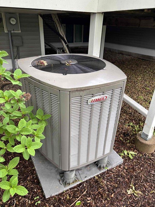Responded to service call for heat pump with damaged wiring from previous rodent activity. Diagnosed electrical short in outdoor unit and implemented temporary wiring workaround to maintain heating operation through winter season. Ordered replacement control board and wiring components for permanent repair to be completed on follow-up visit.