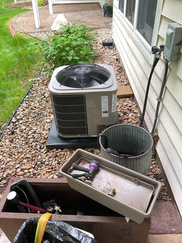 Completed comprehensive clean and check service on both furnace and air conditioning system. All equipment found to be operating in good condition with no repairs needed. System inspected, cleaned, and verified for proper operation.