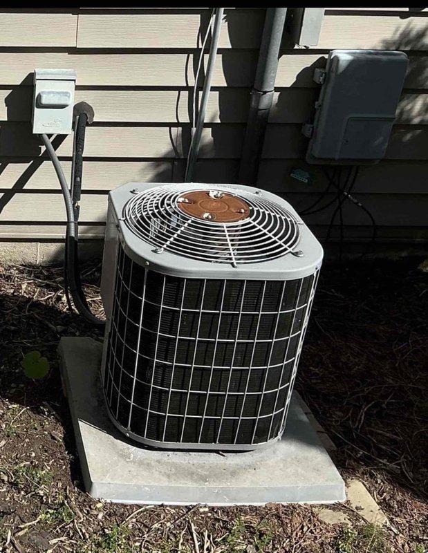 Performed complimentary preventive maintenance inspection on residential air conditioning system. Unit cleaned, checked, and found operating within normal parameters with no deficiencies noted.