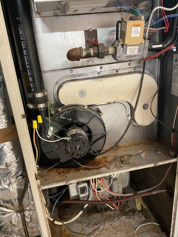 Responded to no-cooling call on residential air conditioning system. Upon inspection, discovered broken wire in low-voltage control circuit. Repaired damaged wiring, restored proper electrical connections, and successfully tested system operation to confirm cooling functionality restored.