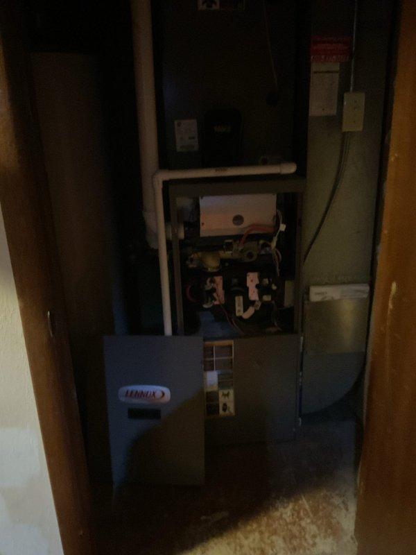Performed scheduled maintenance on 2010 Lennox air conditioning system. Completed thorough cleaning and inspection of indoor air handler unit, checked all mechanical components, verified proper operation of blower assembly, and inspected refrigerant lines and connections. System found operating within normal parameters with no issues identified.