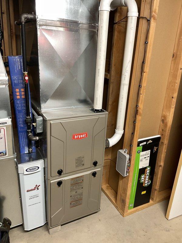 Responded to no-start condition on residential air conditioning system. Upon arrival, found Honeywell thermostat (model THX9421R5021WW) with depleted battery preventing system communication. Replaced CR2032 battery in thermostat, restored power to unit, and verified proper operation of Bryant HVAC system. System now functioning normally with thermostat communicating effectively with equipment.