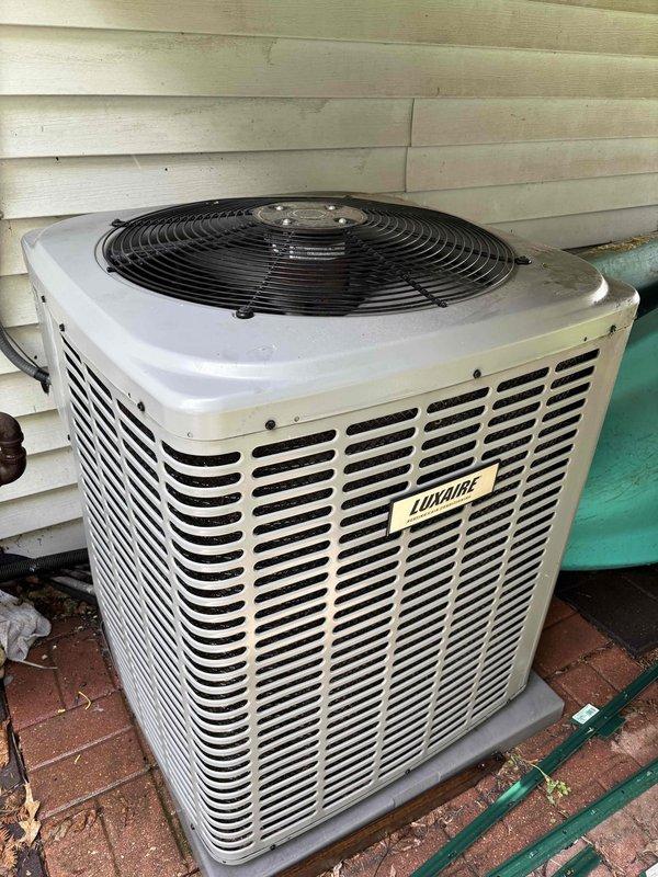 Responded to no-cool condition on Luxaire air conditioning system. Upon arrival, confirmed unit would not power on. Customer reported suspicion of rodent activity in equipment. Inspection revealed rodent damage to electrical wiring within the condensing unit. Repaired damaged wiring to restore proper electrical connections and system functionality. Unit tested and returned to normal operation.
