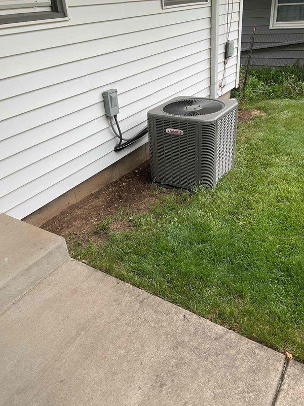 Completed comprehensive air conditioning tune-up on Lennox condenser unit, performing thorough cleaning and inspection of all electrical components and connections. System evaluated and found to be operating within normal parameters with no deficiencies noted.