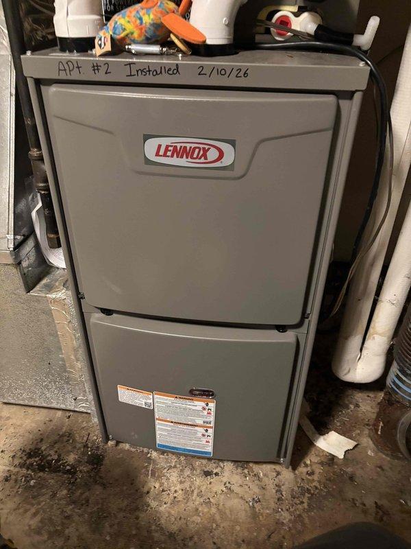 Responded to no-cool call on recently installed Lennox HVAC system under warranty. Upon inspection, found control board displaying error code "E" via LED indicator. Diagnosed wiring issue affecting system startup and corrected switched wire connections to restore proper operation and cooling functionality.
