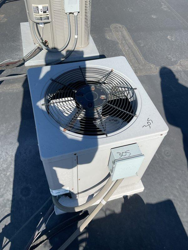 Completed seasonal clean and check service on rooftop-mounted air conditioning system. Performed comprehensive inspection of outdoor condensing unit and indoor air handler, verified proper operation of all components including condenser fan motor and compressor. Cleaned condenser coils, checked refrigerant pressures, inspected electrical connections, and confirmed system is operating within manufacturer specifications for the cooling season.