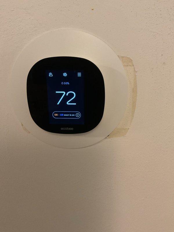 Responded to no cooling complaint on residential air conditioning system. Upon arrival, verified unit was not producing cool air. Diagnostic testing revealed complete refrigerant loss in 2008 system. Due to age of equipment and extent of refrigerant leak, recommended and completed full system replacement. Installed new air conditioning unit, evacuated system, and charged to manufacturer specifications. Verified proper operation of new equipment with digital manifold gauges showing appropriate pressures and temperatures. Confirmed thermostat communication and cooling cycle functionality before departure.