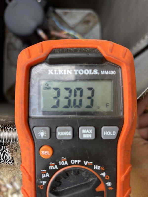 Completed annual A/C maintenance and tune-up as part of prepaid cooling service visit. Found dirty condenser coil restricting airflow and reducing system efficiency. Thoroughly cleaned outdoor condenser coil to restore proper heat transfer. Performed comprehensive system diagnostics using refrigerant manifold gauges and digital multimeter, verifying all operating pressures, temperatures, and electrical parameters within manufacturer specifications.