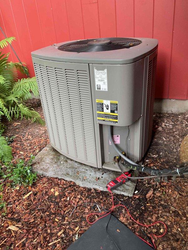 # HVAC Service Completed

Responded to a no-cooling call on an outdoor condensing unit. Upon arrival, confirmed that the condenser and outdoor fan were not operating, and the unit displayed a flashing error code. Visual inspection revealed frayed electrical wiring and a failed contactor preventing the unit from energizing.

Replaced the defective contactor with a new component and repaired the damaged wiring to restore proper electrical connections. Tested system operation and verified that the condenser and fan motor engaged properly. Unit cycled normally with no error codes displayed. System restored to full cooling operation.