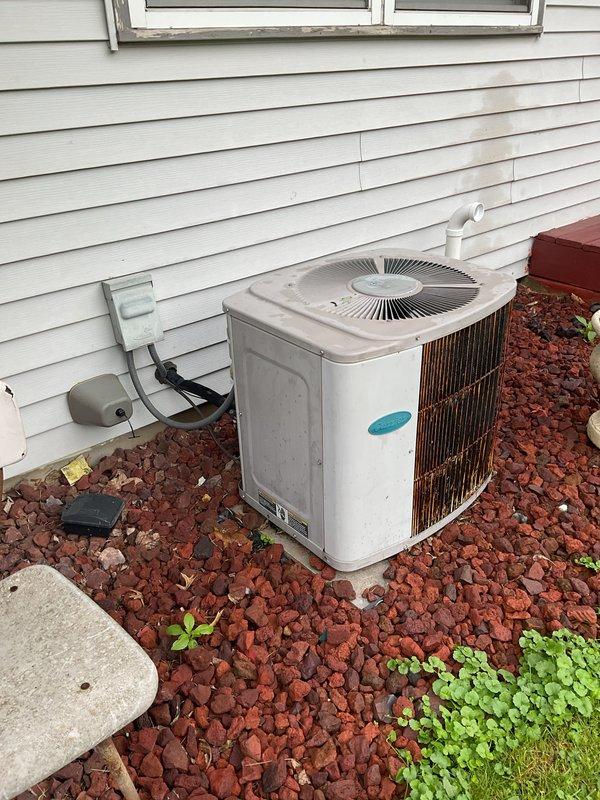 Completed comprehensive air conditioning tune-up and inspection on residential split system. Performed thorough cleaning and check of outdoor condenser unit and indoor air handler, including inspection of all electrical connections, refrigerant levels, and mechanical components. Unit inspected and passed all operational tests, meeting required standards for state survey compliance.