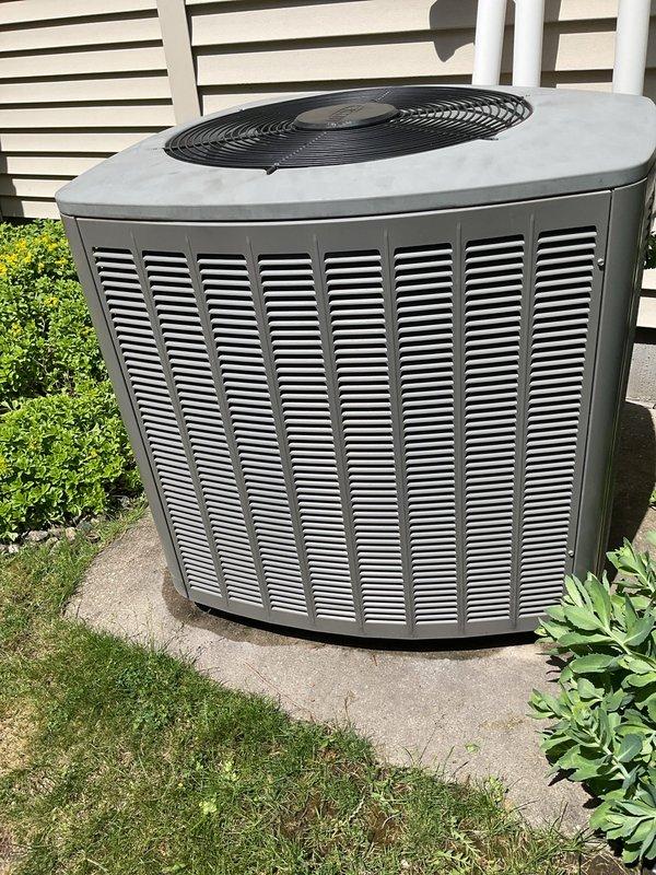 Completed comprehensive clean and check service on both furnace and air conditioning systems. Air conditioner condenser unit inspected and found to be in excellent operating condition with no issues identified. Furnace inspection revealed weak igniter requiring replacement; provided pricing for igniter replacement and performed standard cleaning and maintenance on furnace unit.