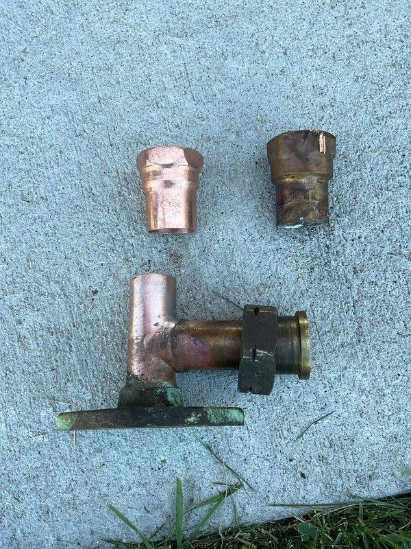 Responded to boiler leak emergency and performed comprehensive repair including replacement of flue connector, circulating pump, gaskets, and flame sensor. Modified existing piping system by repiping section of pump connection to replace corroded tee fitting that was contributing to the leak. All copper connections were properly soldered, system was pressure tested for leaks, and boiler was returned to safe operating condition.